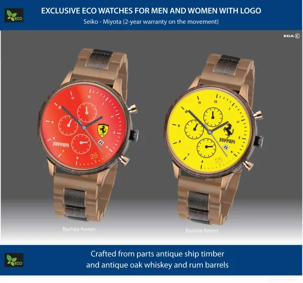 Watch with logoprint