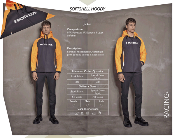 HONDA Softshell hoody web