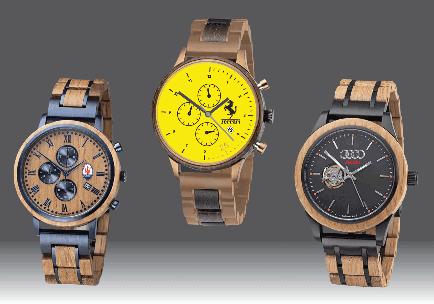 Maserati Ferrari Audi watches web