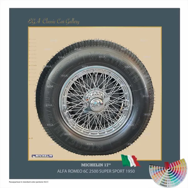 Alfa Romeo 6C 2500 Super Sport Cabriolet 1950 wheel 17"