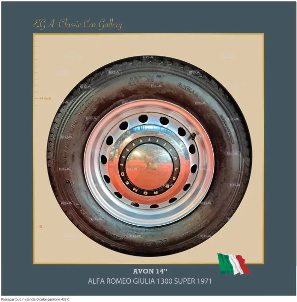 Alfa Romeo Giulia 1300 Super wheel 14" 1971
