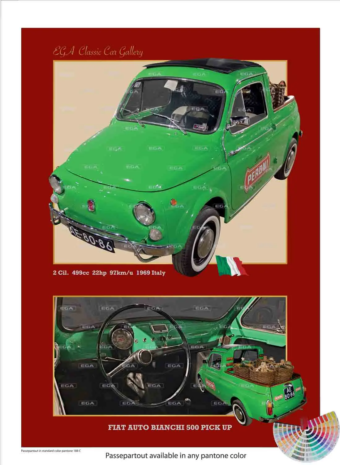 Fiat Auto Bianci 500 Pick up 1969 - Image 3