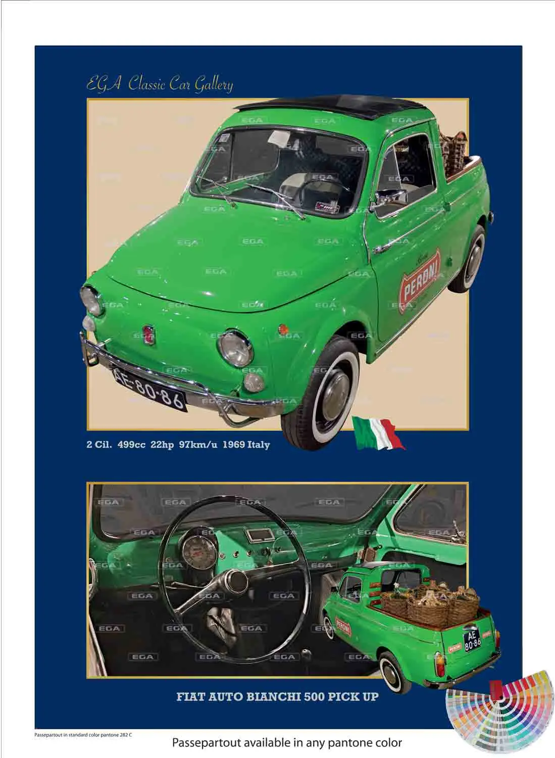 Fiat Auto Bianci 500 Pick up 1969 - Image 4