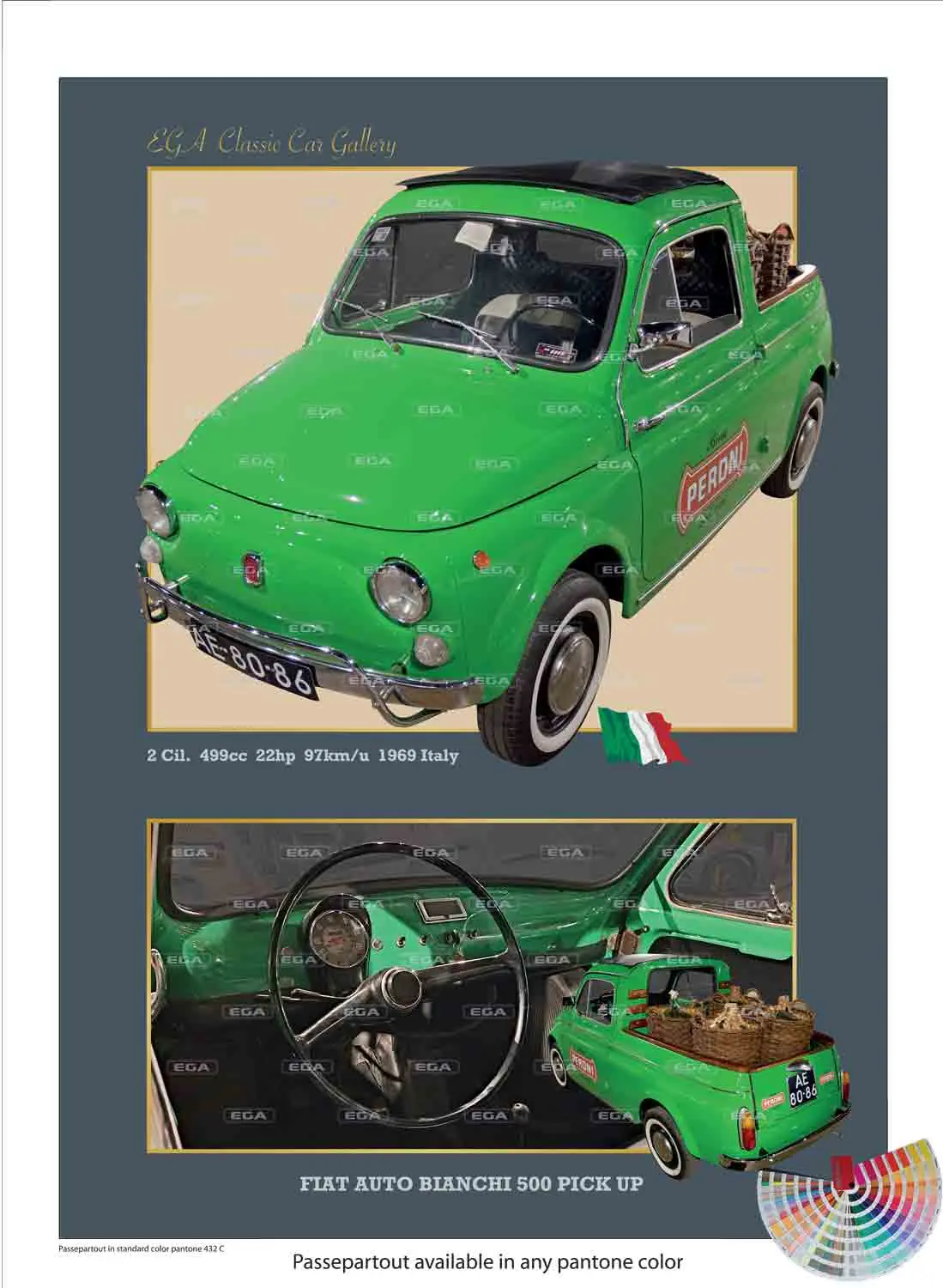 Fiat Auto Bianci 500 Pick up 1969 - Image 6