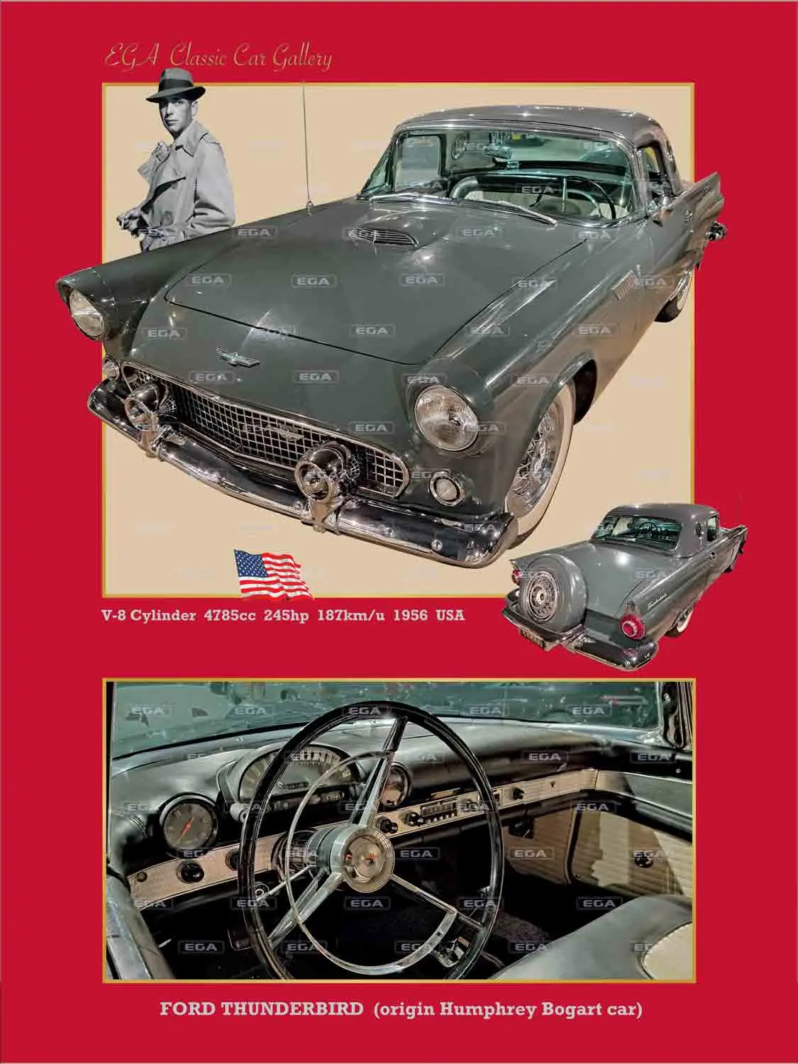 Ford Thunderbird 1956 (Humphrey Bogart) - Image 2