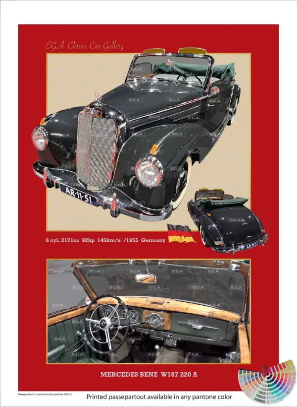 Mercedes Benz 220 A W187 Cabriolet 1955