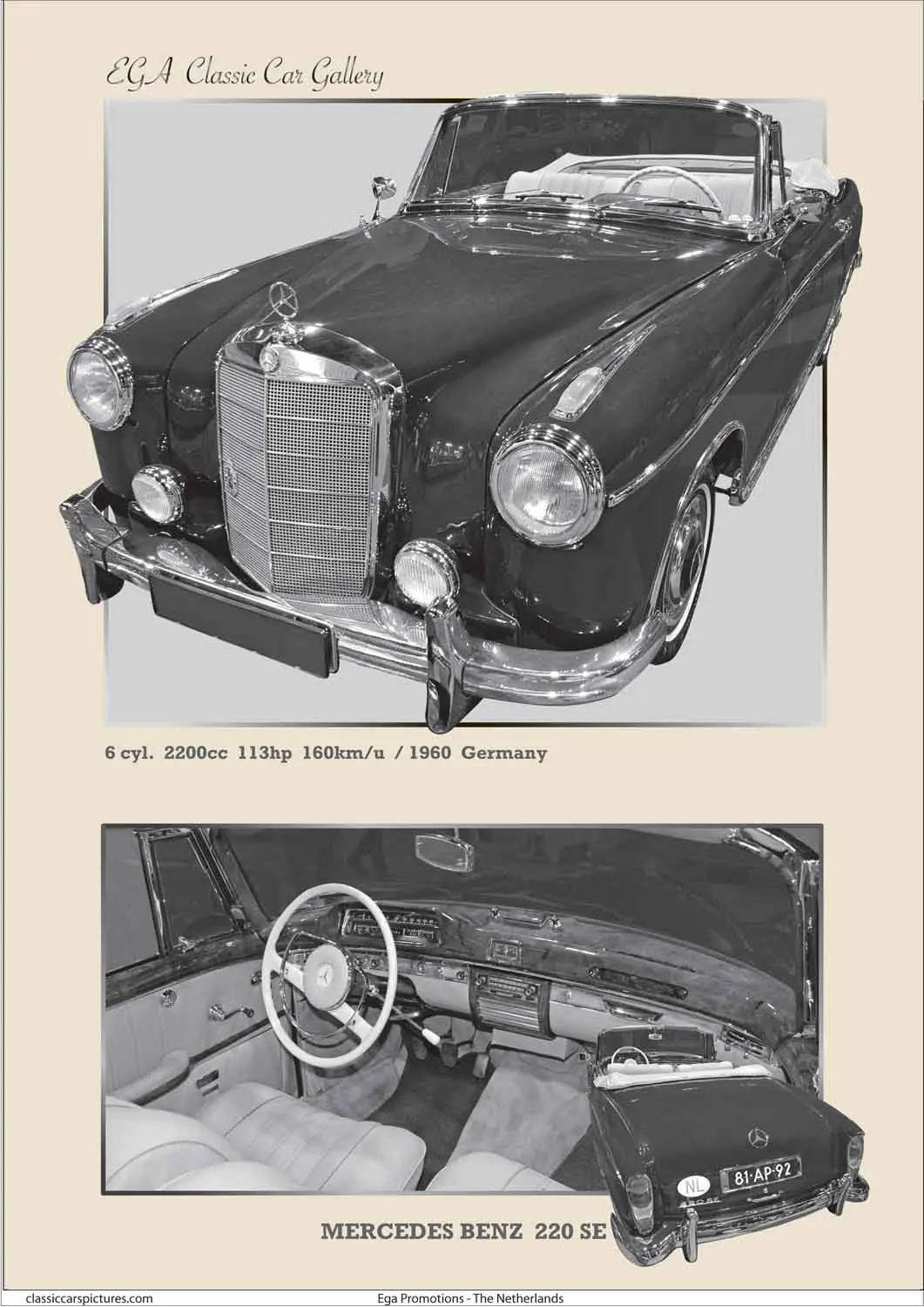 Mercedes Benz 220 SE Cabriolet 1960 - Image 9