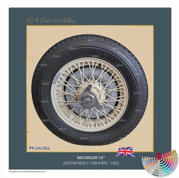 Austin Healy 100/4 BN1  1955 wheel 15"