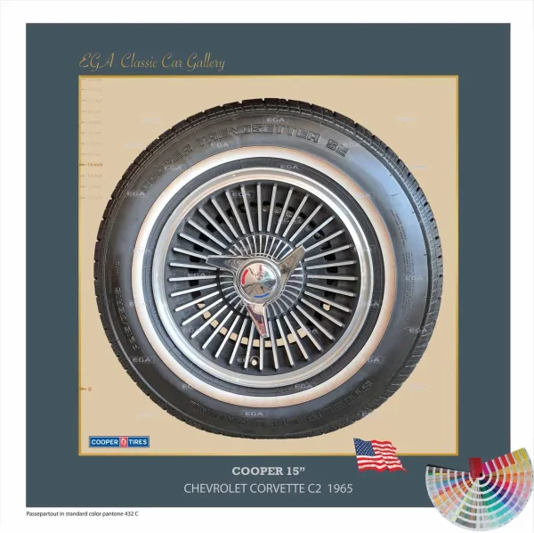 Chevrolet Corvette C2 1965 wheel 15"