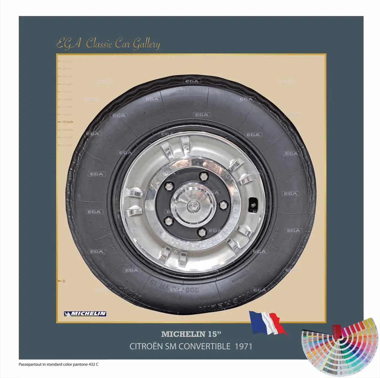 Citroën SM Cabriolet 1971 wheel 15"