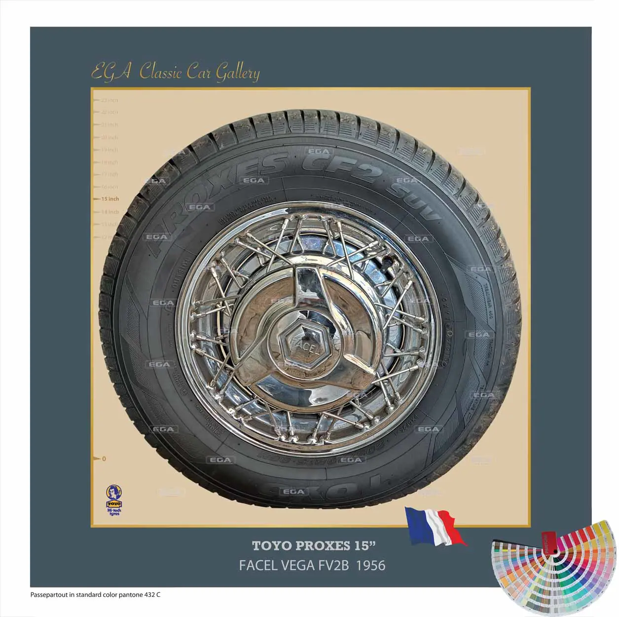 Facel Vega FV2B 1956 wheel 15"