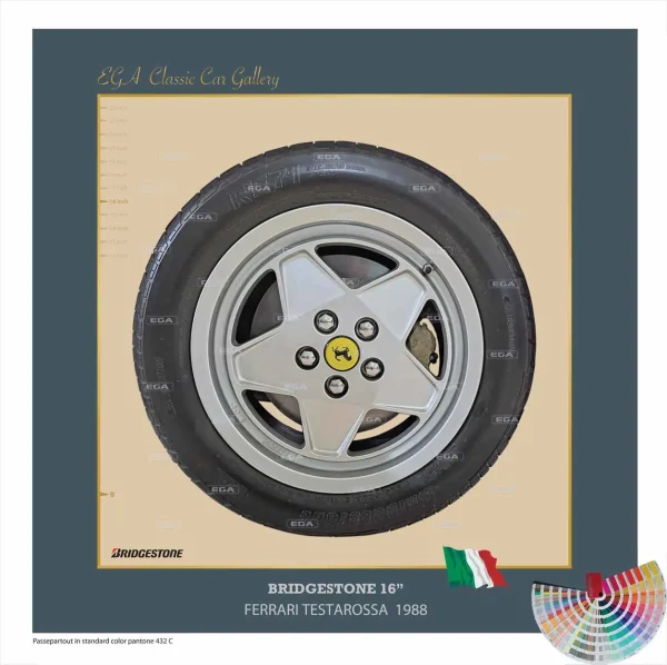 Ferrari Testarossa 1988 wheel 16"