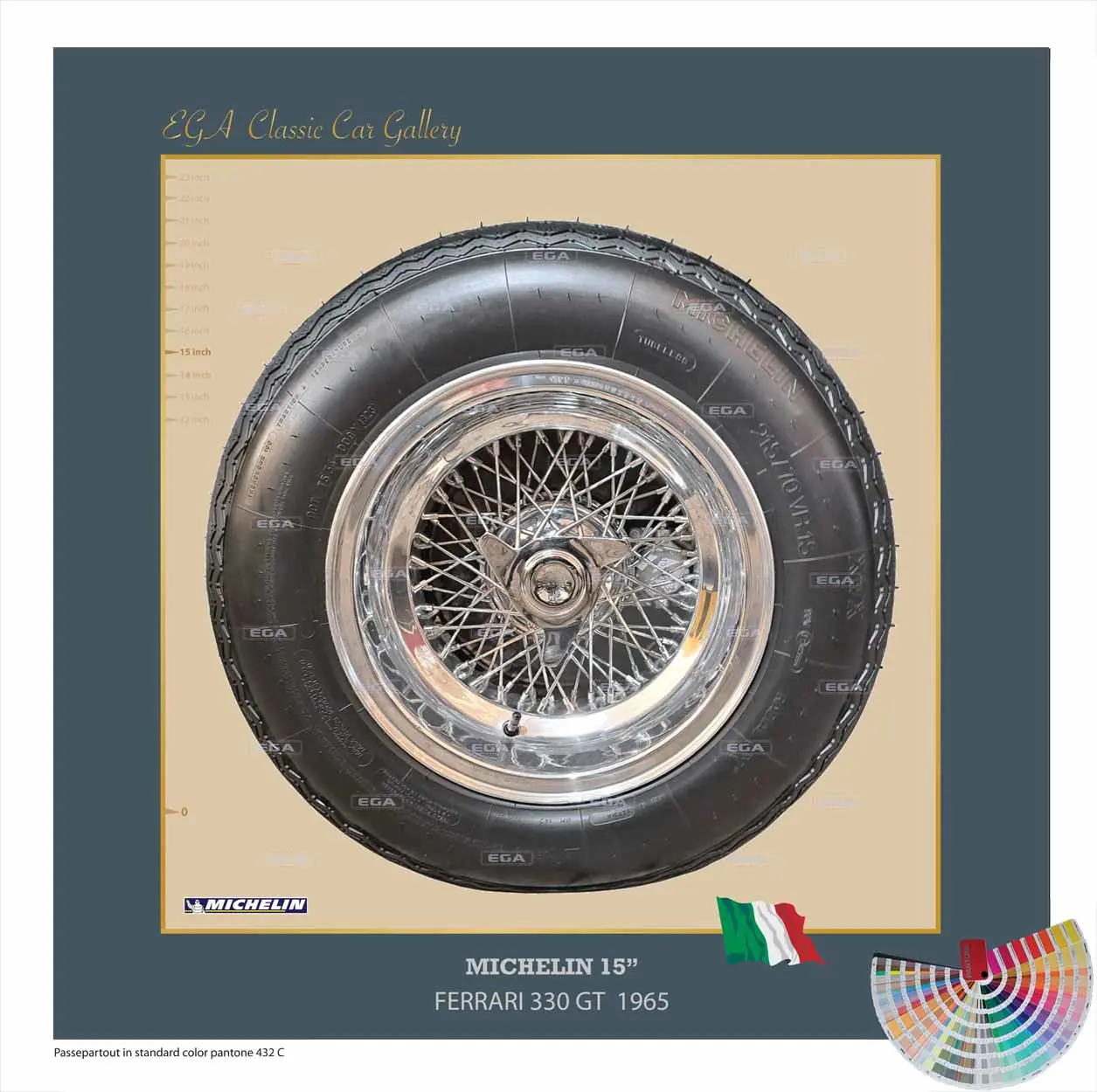 Ferrari 330 GT 1965 wheel 15"