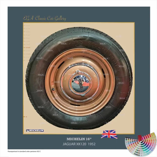 Jaguar XK120 1952 wheel 16"