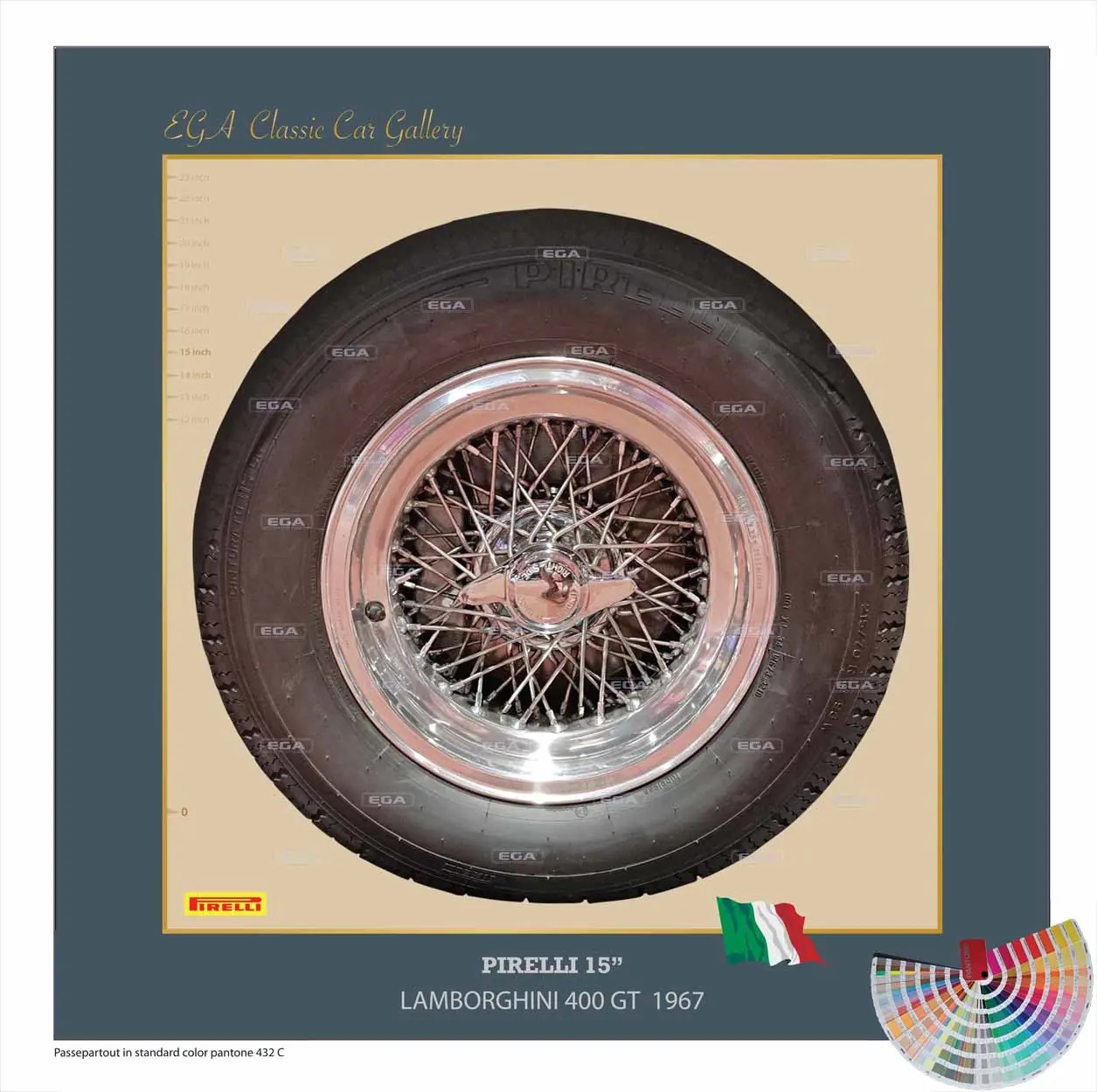 Lamborghini 400 GT 2+2 1967 wheel 15"