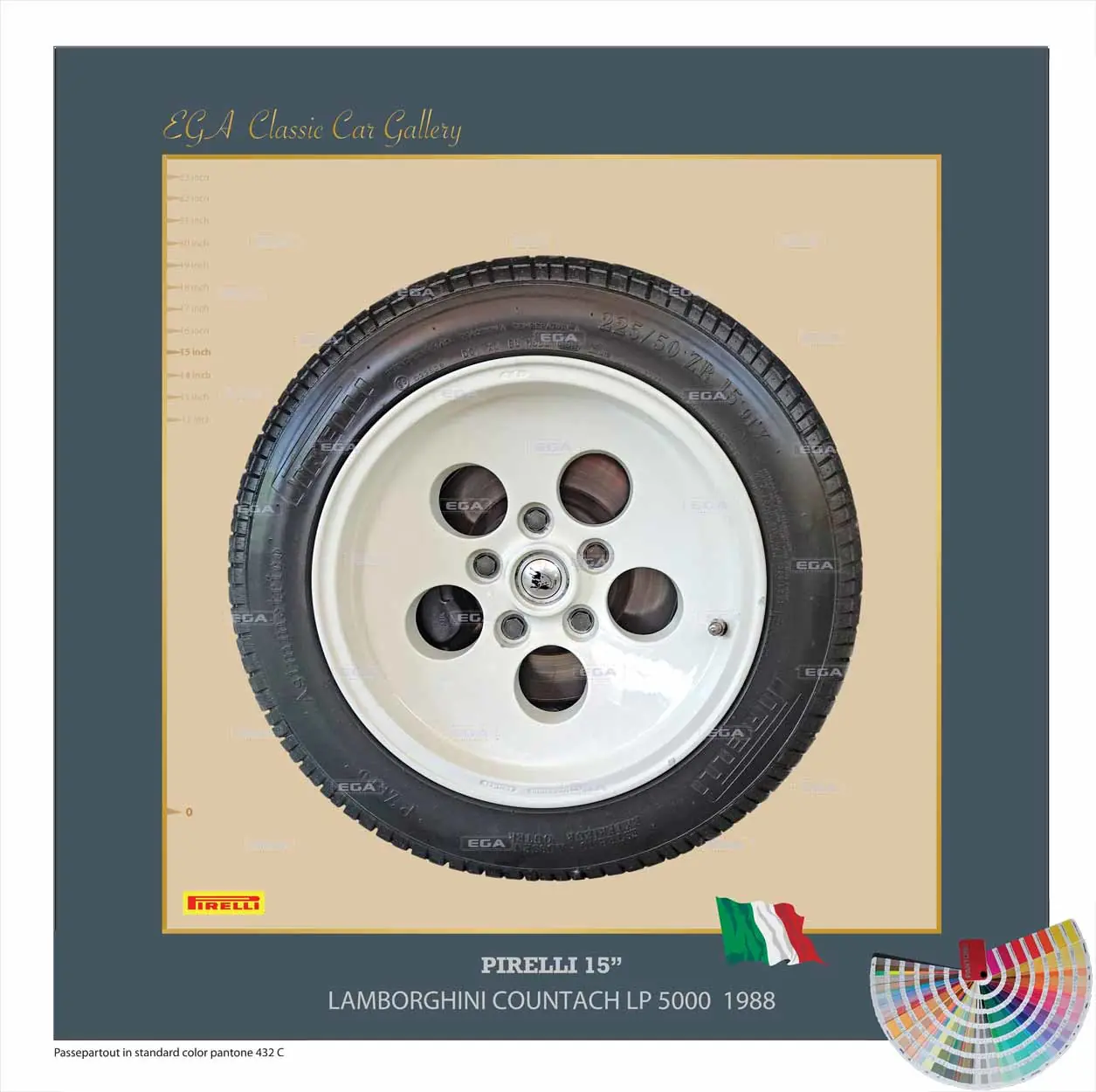 Lamborghini Countach LP5000 QV 1988 wheel 15"