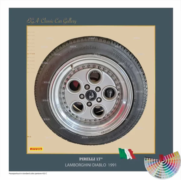 Lamborghini Diablo 1991 wheel 17"