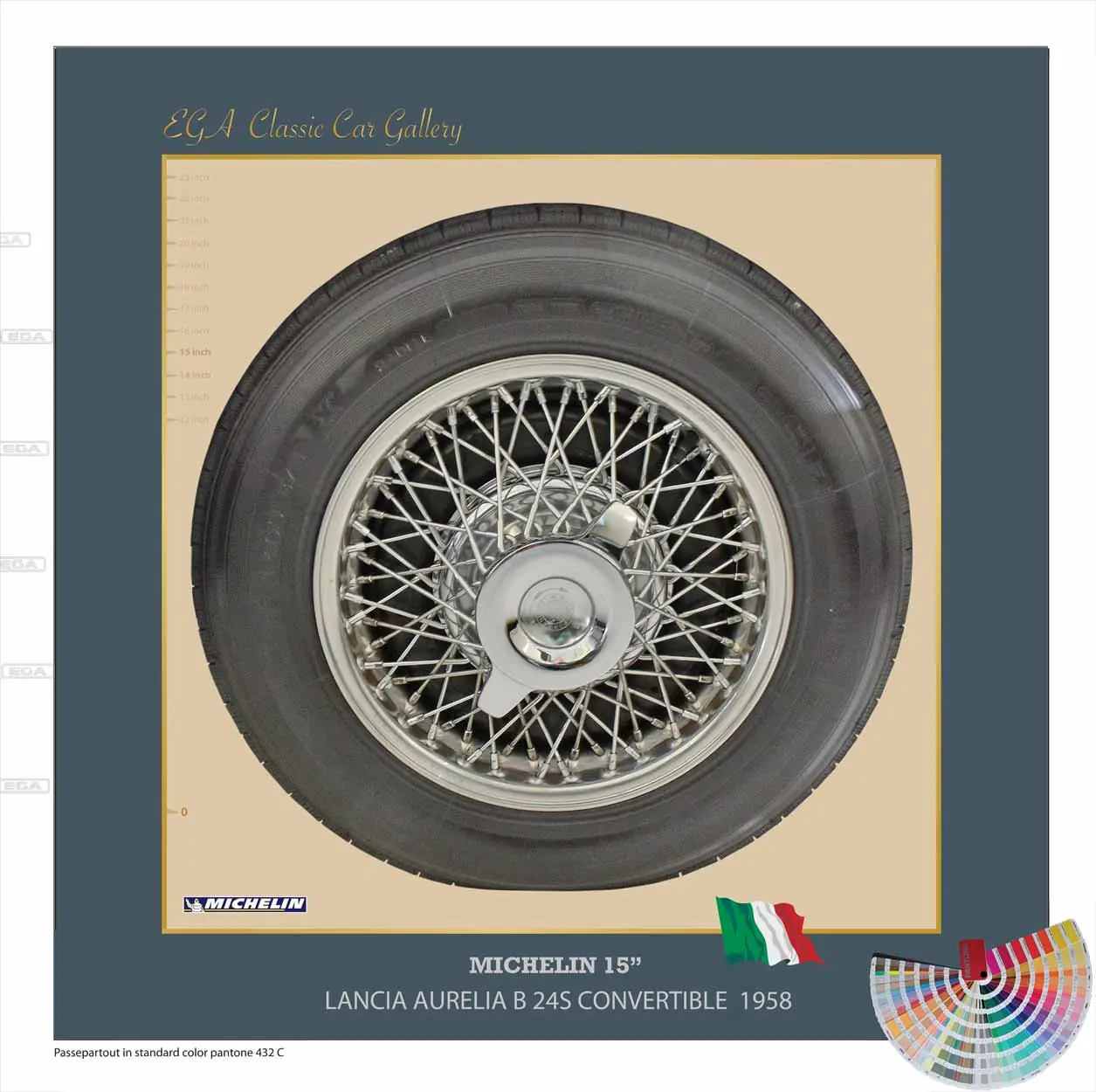 Lancia Aurelia B24S Convertible 1958 wheel 15"