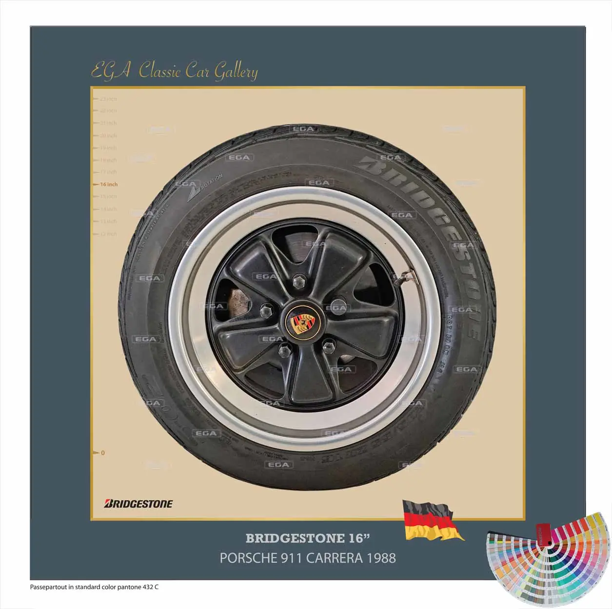 Porsche 911 Carrera Cabriolet 1988 wheel 16"