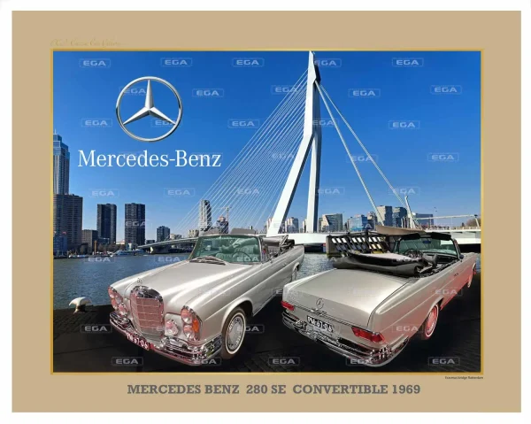 Art Mercedes Benz 280 SE Convertible