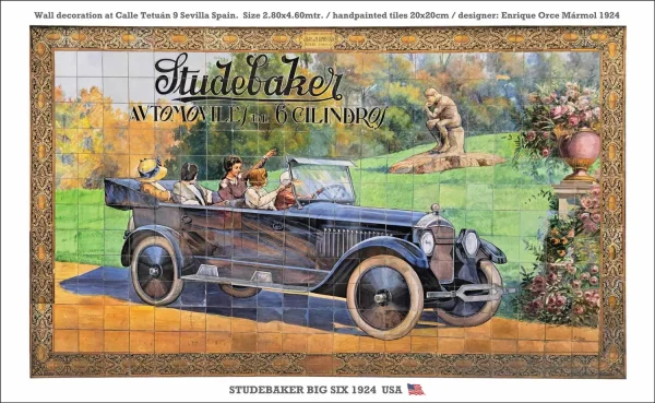 Billboard Studebaker Big Six at Sevilla